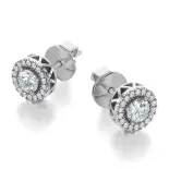 Kolczyki z diamentami białe złoto AJK_030